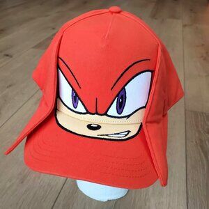 Sonic the Hedgehog Snapback Hat Knuckles 3D Quills Ears Sega Cap Adult Teen New